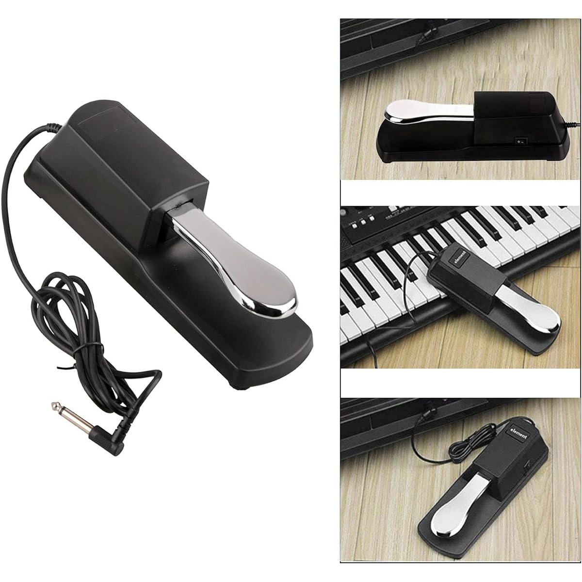 Sustain Pedal Professional Damper Foot Pedal Universal Piano Foot Pedal for Piano Midi Electronic Keyboard