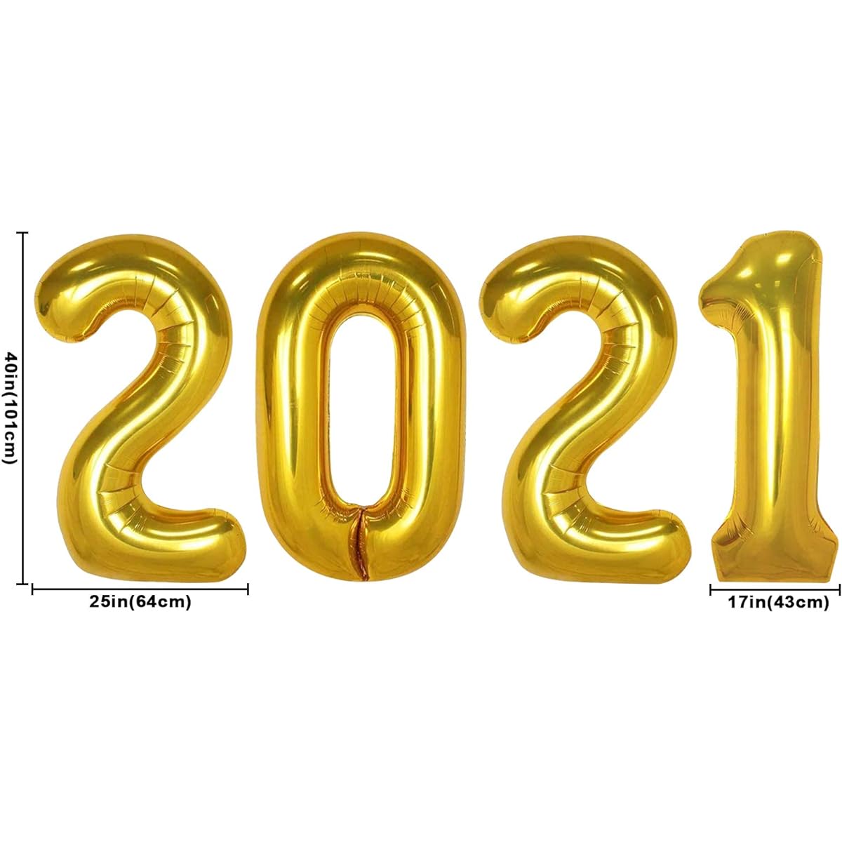 Ivenf Graduation Decorations 2021 40 Inch 2021 Foil Balloons for New Years Eve Party College Graduation Party Supplies