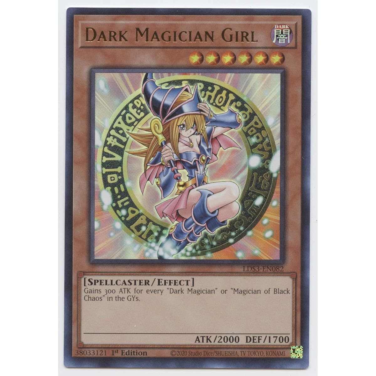 Dark Magician Girl LDS3-EN082 Ultra Rare 1st Edition