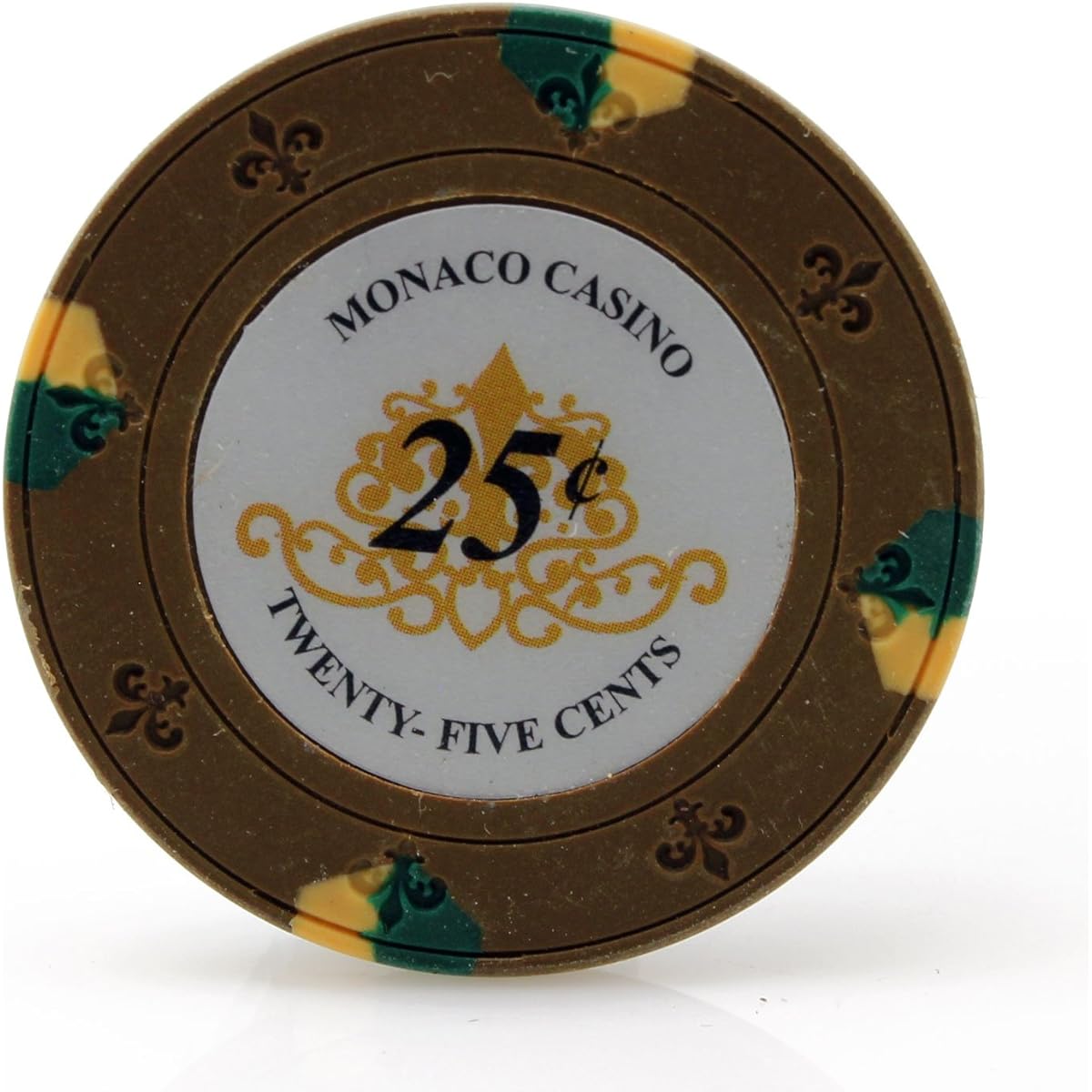 Versa Games Monaco Casino Clay Poker Chips 13.5g - Pack of 50 - (Select Color)