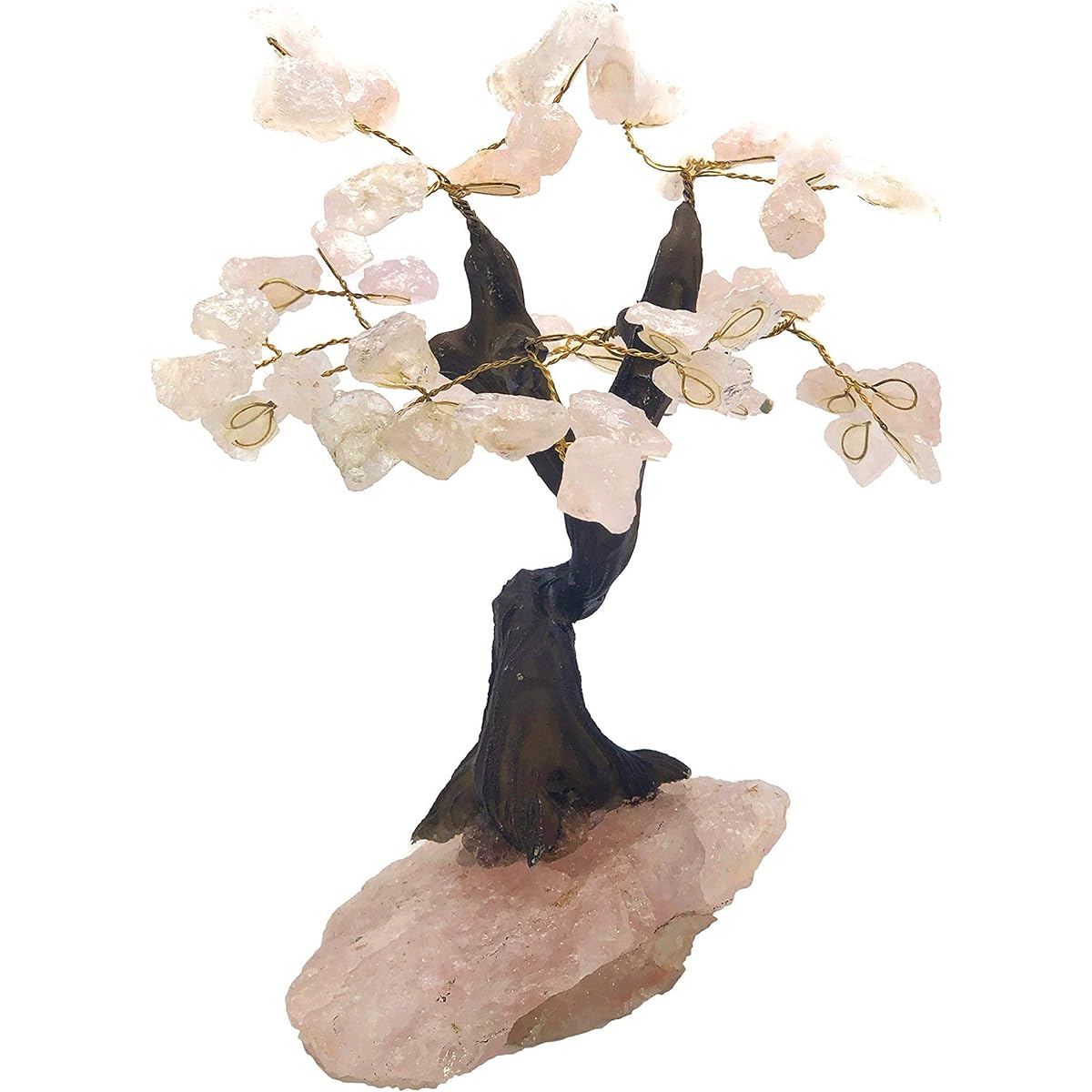 Natural Crystal Tree Decor, Desk Decor with Sodalite Chakra Stones, Gemstone Tree with Crystals and Healing Stones, Blue, Large, 7" Height - Nature Decorations