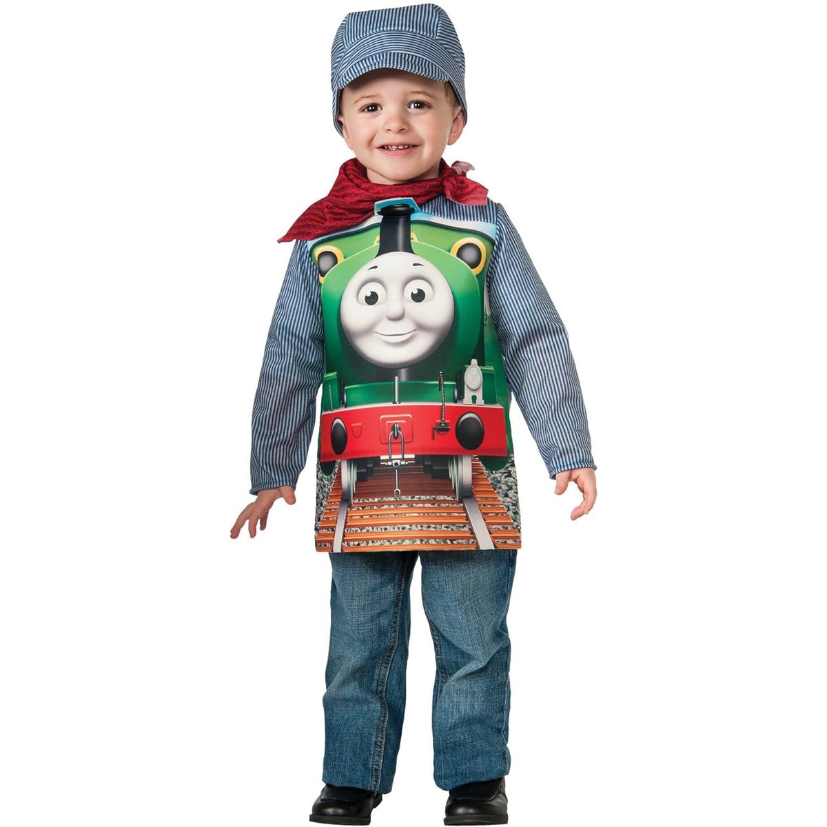 Thomas the Tank Engine Thomas the Tank Engine Percy Costume for Toddlers and Kids Halloween Cosplay Costume Outfit Size S