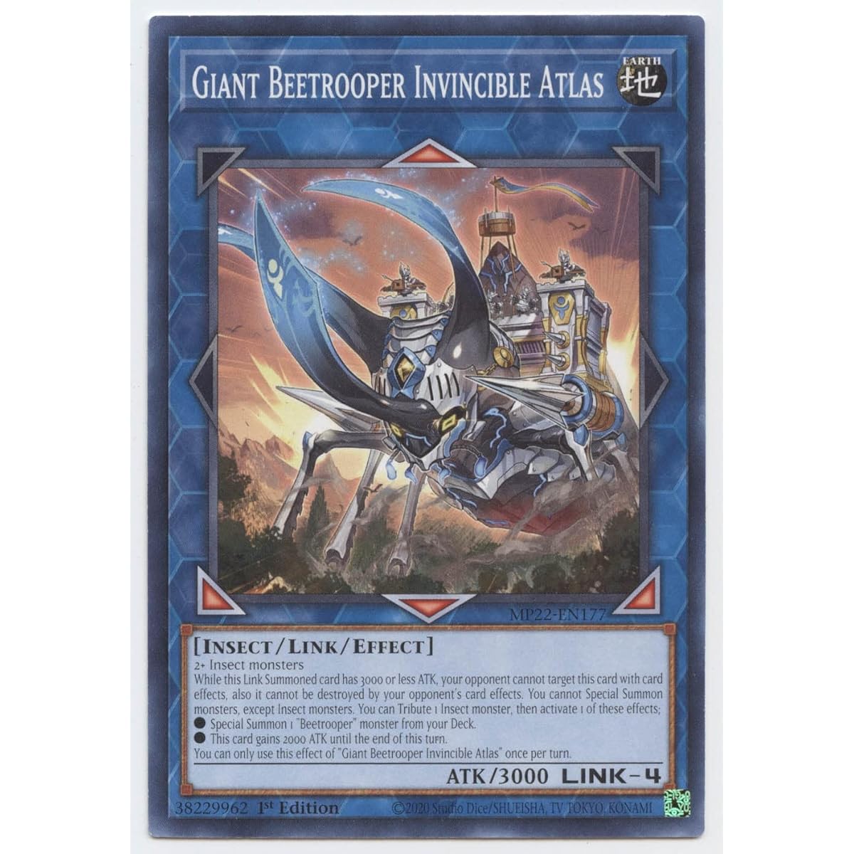 Giant Beetle Trooper Invincible Atlas - MP22-EN177-Common - 1st Edition.