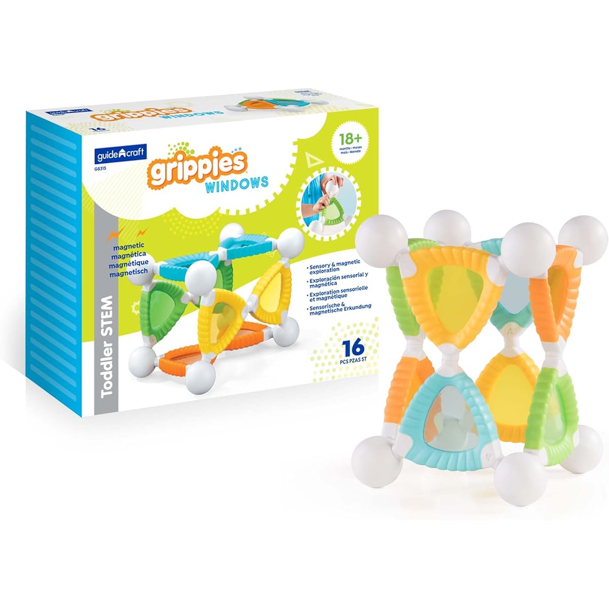 Guidecraft Grippies Windows Set (16 Piece)
