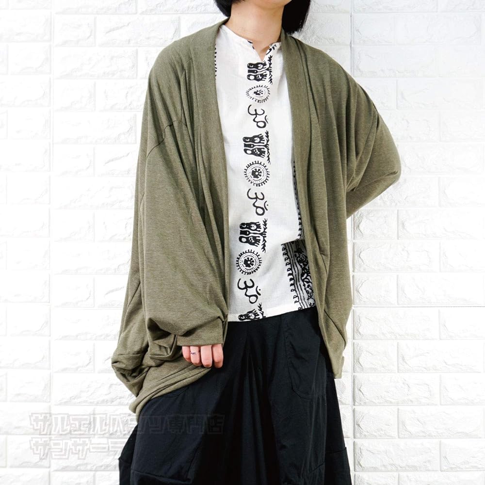 [Sansara] Cardigan, Dolman Sleeve, Outerwear, Women's, Men's, Ethnic Fashion, Thin