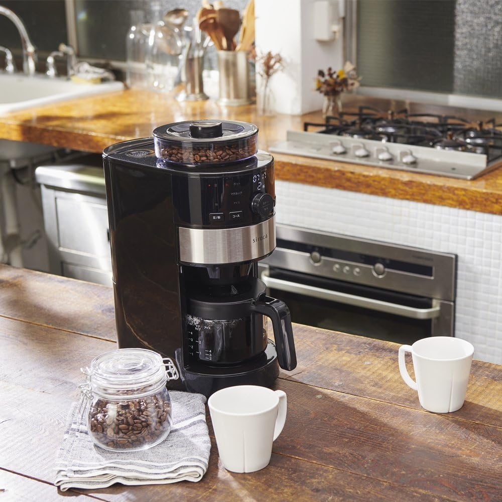 Siroka Cone Type Fully Automatic Coffee Maker [Glass Server/Reservation Timer/Automatic Measuring] SC-C111…