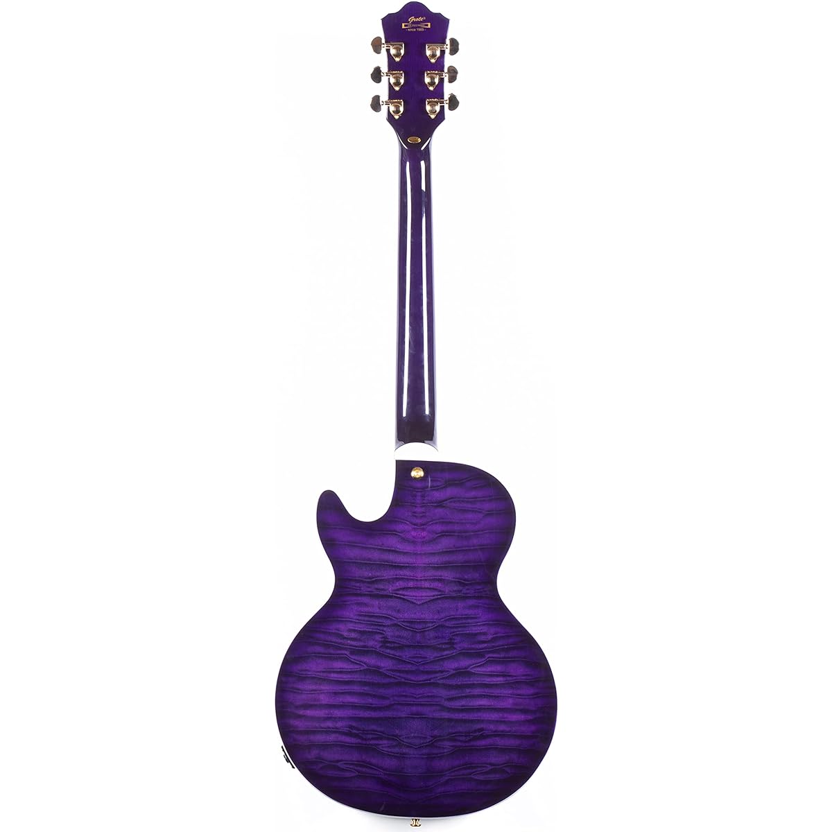 Grote LPF-001 Semi-Hollow Body Electric Guitar Coil Splitting with Gig Bag (Purple)