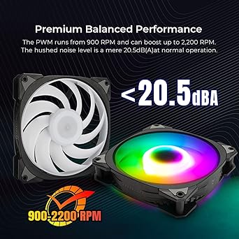 InWin Neptune AN120-3PK 120mm PWM ARGB Fan Triple Pack Customizable Lighting Static Pressure 5V-3 Pin Addressable RGB Motherboard Sync 5V-3 Pin Up to 2200PWM Black [ Neptune AN120 ]
