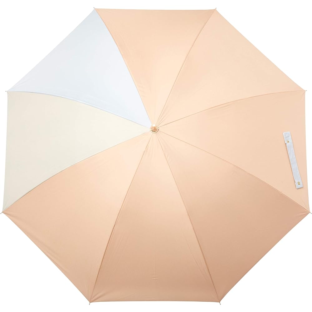 [Moonbat] Long Umbrella KOKoTi Long Umbrella, Rain Umbrella, Pastel Color, Stylish, Modern, Simple, Women's [Water Repellent, Heat Shielding, UV Protection, For Sunny or Rainy Days] Peach 21-353-10448-00 Peach Rib Length: Approx. 60cm