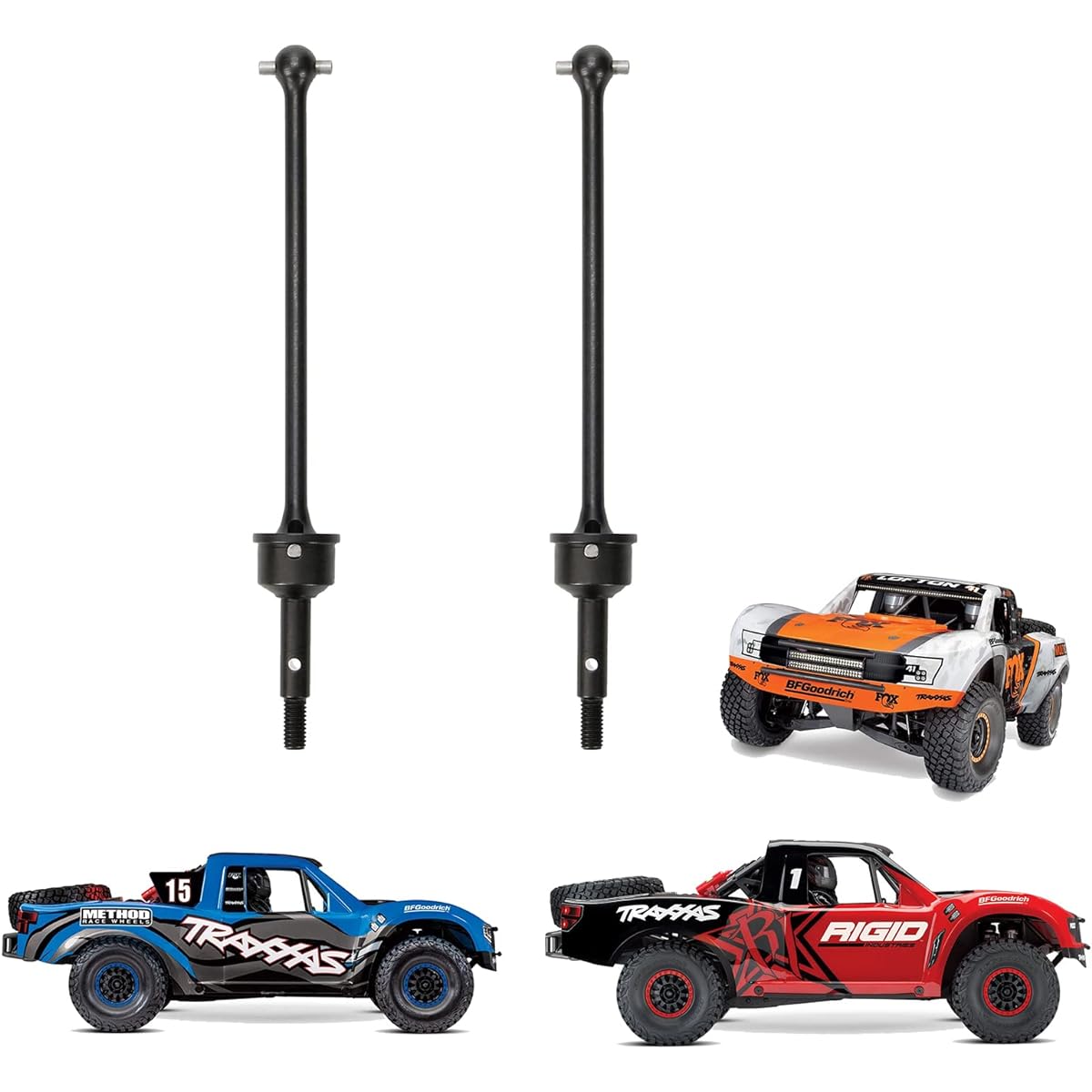 RCAWD Driveshaft 96mm & Stub Axle & Tweezers for 1/7 UDR Unlimited Desert Racer 85086-4 Upgrade CVD Driveshaft Front Aluminum Hop Up Part #8550 8553 Black