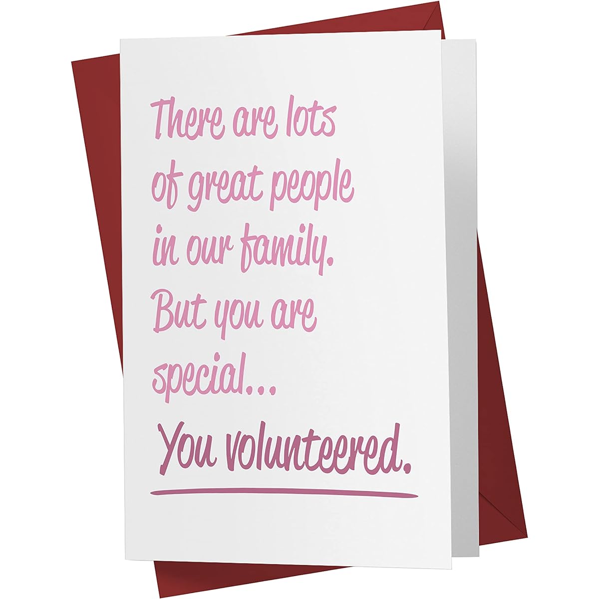 Sweet and Funny Birthday Card for Sister in Law Single Large 5.5 x 8.5 Greeting Card Birthday Card for Sister in Law - Karto - Volunteer Sister