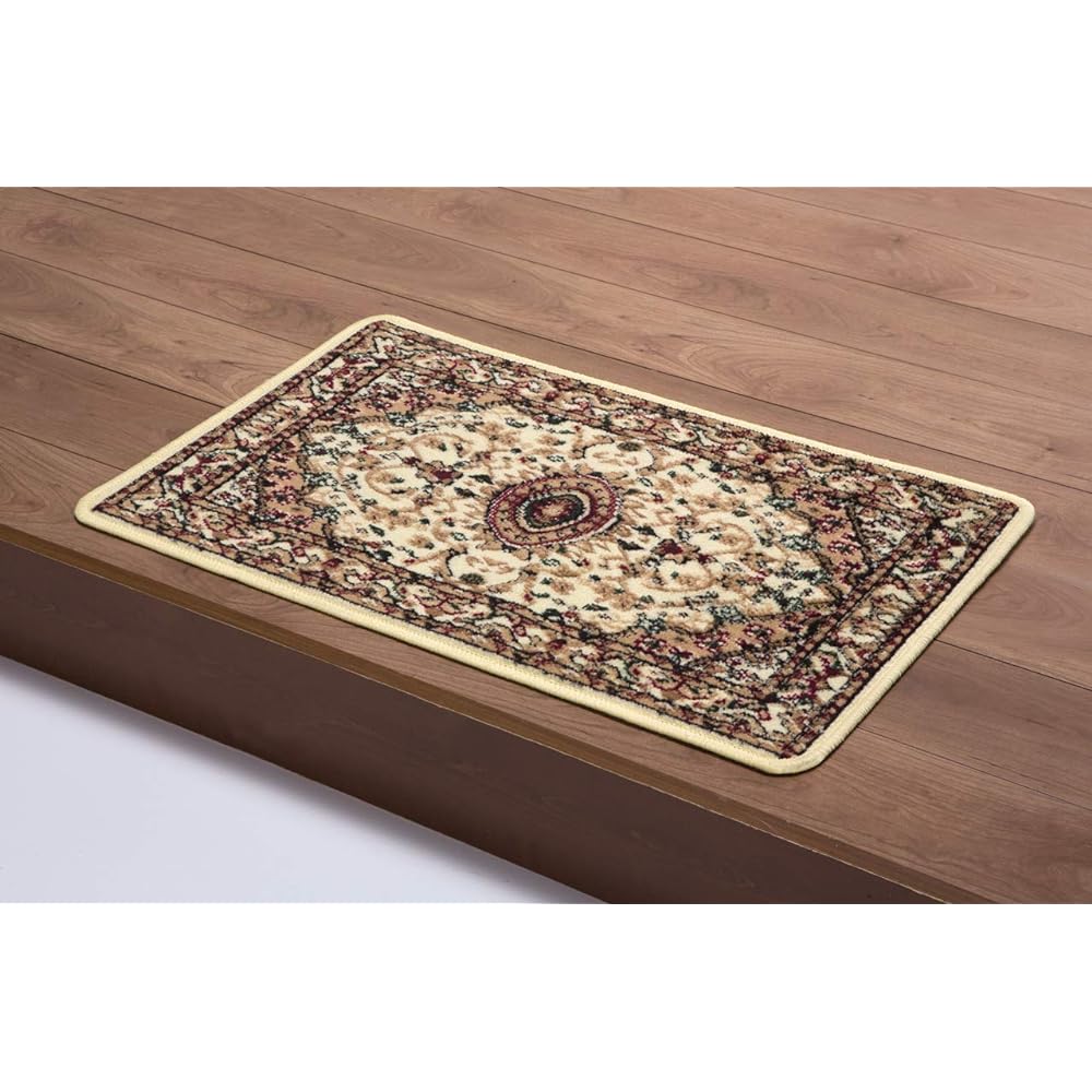 Family-life Rush Red 4.5 tatami (240x240cm) Persian pattern Wilton woven carpet