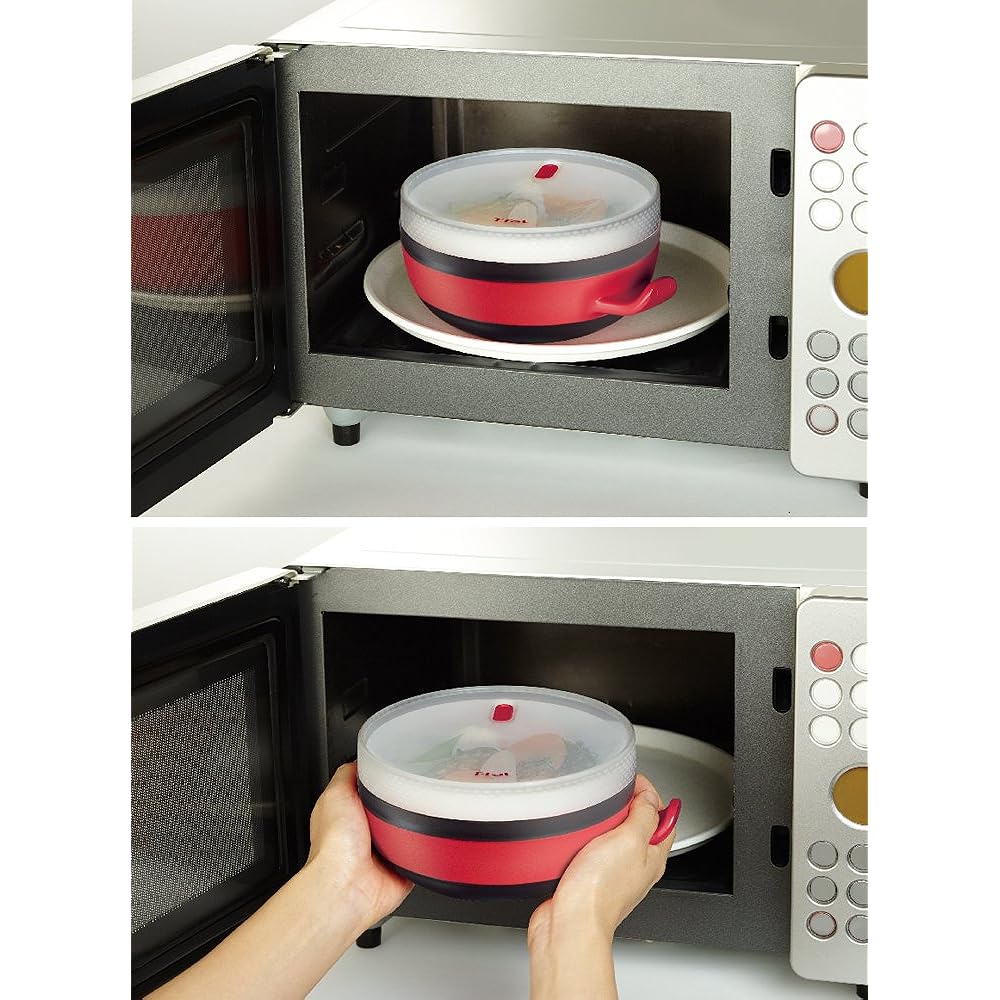 Tefal Microwave Cookware Quick Bowl Brown & Red Kitchen Tool [Channel Limited] K21501
