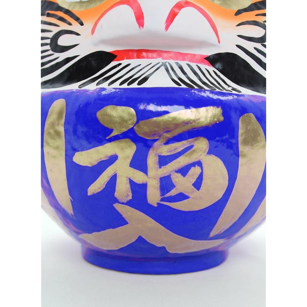 Takasaki Daruma Blue New Model 38x34x39cm Family Safety/Marital Harmony HKDM-NEW-BL-2