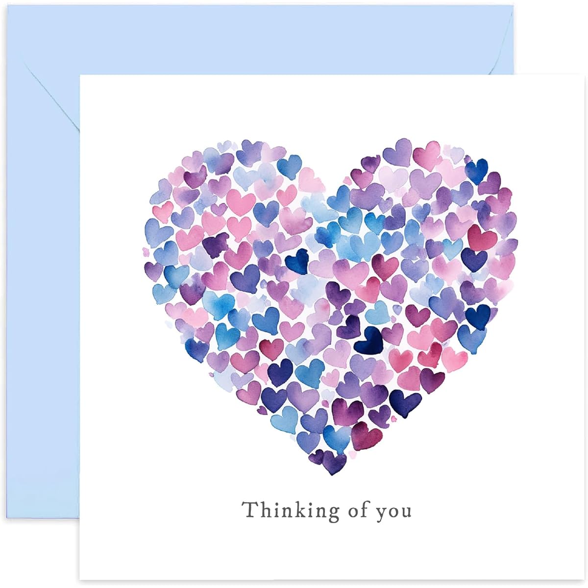 Old English Co. Thinking of You (Old English Co.) Thought Cards for Friends Condolence Cards for Family - Sorry Greeting Cards - Gifts Thinking of You - Sorry Bereavement Heart Card | Blank Inside Envelope Included