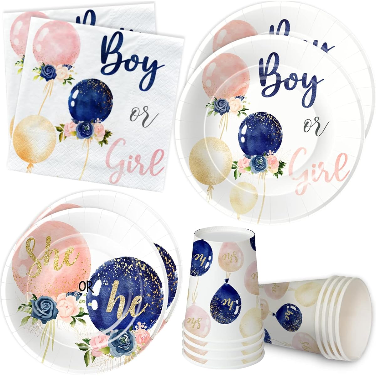 Xigejob gender reveal plate