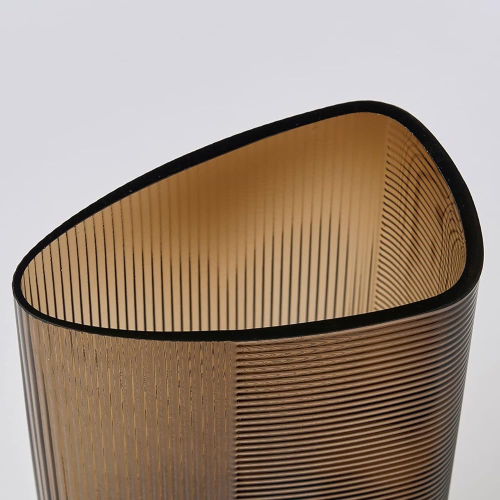 Tokyodo Vase SEVA Riva Glass 30 Brown L9 x W14.5 x H30cm 1 piece GW000261-008