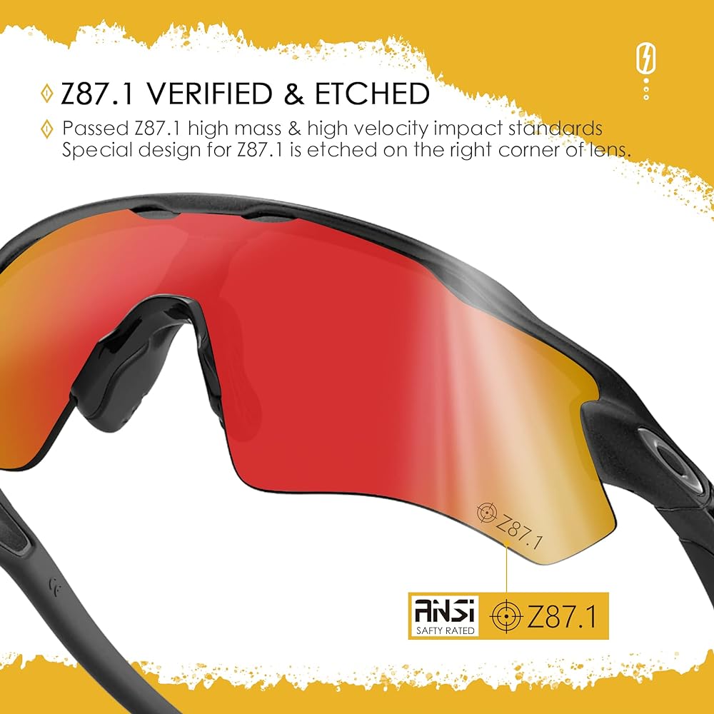 [AOZAN] ANSI Z87.1 Standard Oakley RadarLock Path Replacement Lens Oakley RadarLock Path Protective Lens Clear