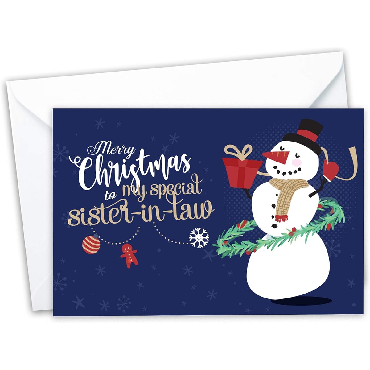 Prime Greetings Christmas Cards Sister in Law