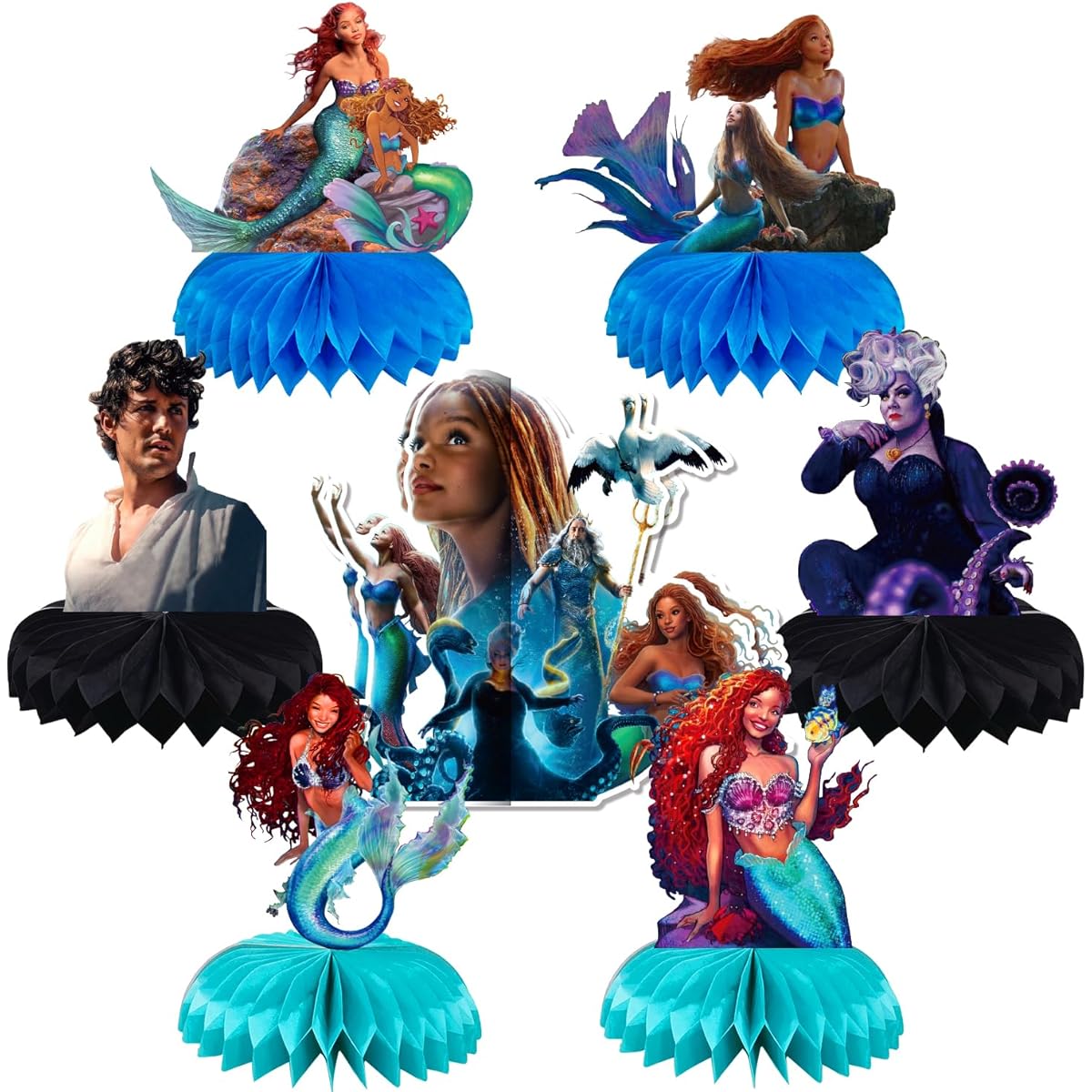 Black Mermaid Party Decorations (Black)