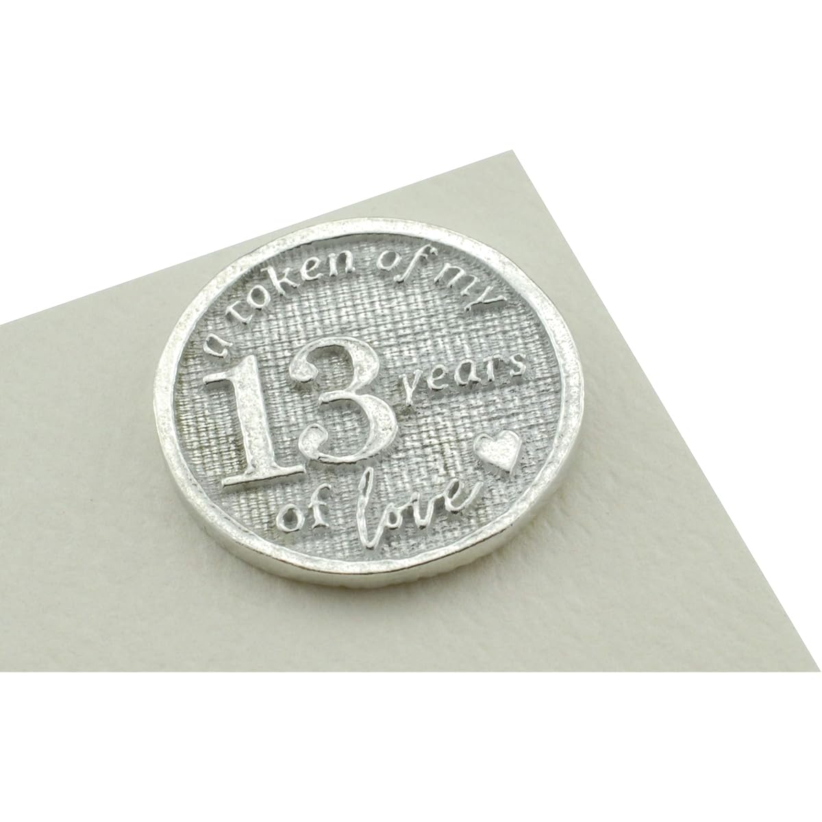 Cute 13th Anniversary Card Watching TV Bear - Free Metal 13th Anniversary Love Token Gift (gc-annisunset13)