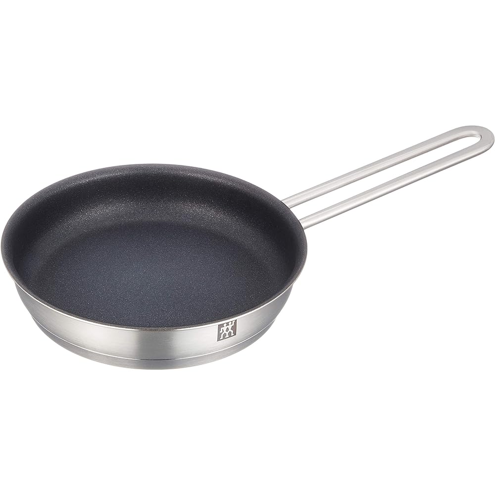 ZWILLING "Pico stockpot 14cm (with glass lid) & frying pan 16cm (fluorine resin treated) set" Two-handled pot deep pot set stainless steel [Authorized Japanese product] 66660-002