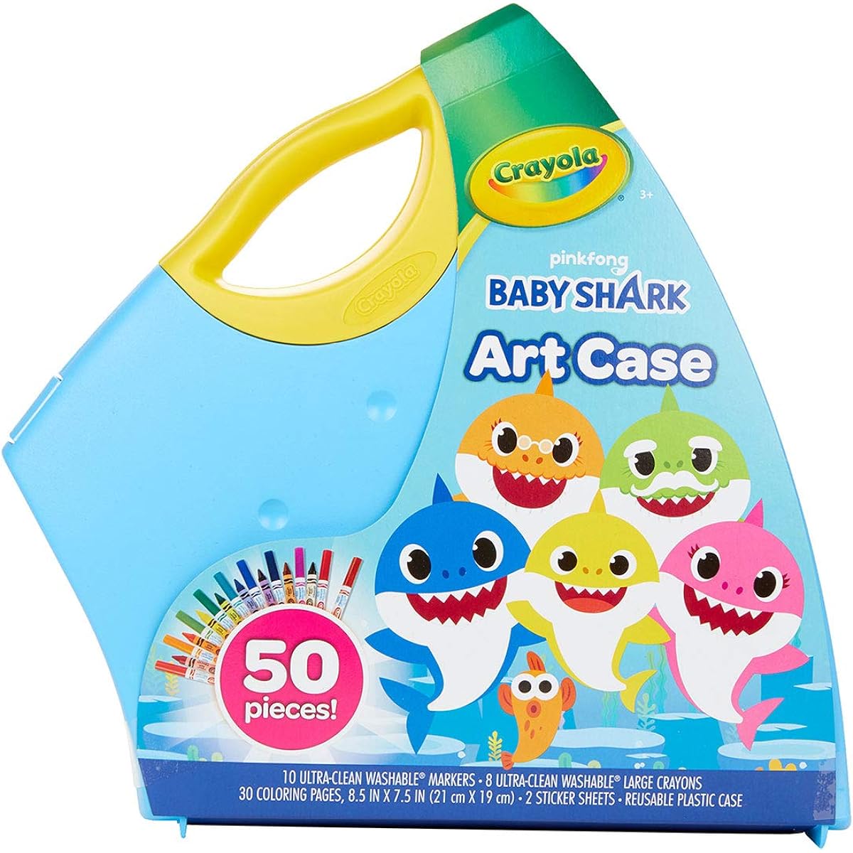 Crayola Baby Shark Coloring Set, Gift for Kids, 3, 4, 5, 6