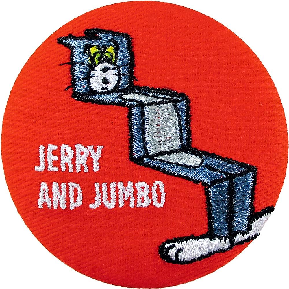 Tees Factory Tom & Jerry Embroidered Can Badge Box of 12 Funny Art Φ5.5×D0.5cm TJ-5522960BX