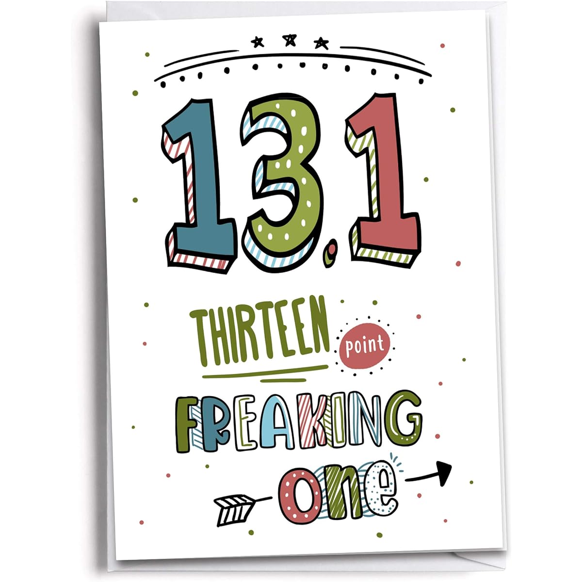 Congratulations on Finishing a Half Marathon Greeting Card | 13.1 Miles | Running Inspired
