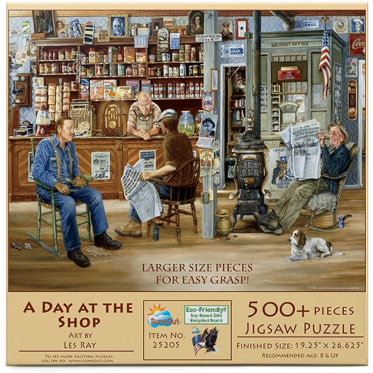 SUNSOUT INC A Day at The Shop 500 (L size) Piece Jigsaw Puzzle