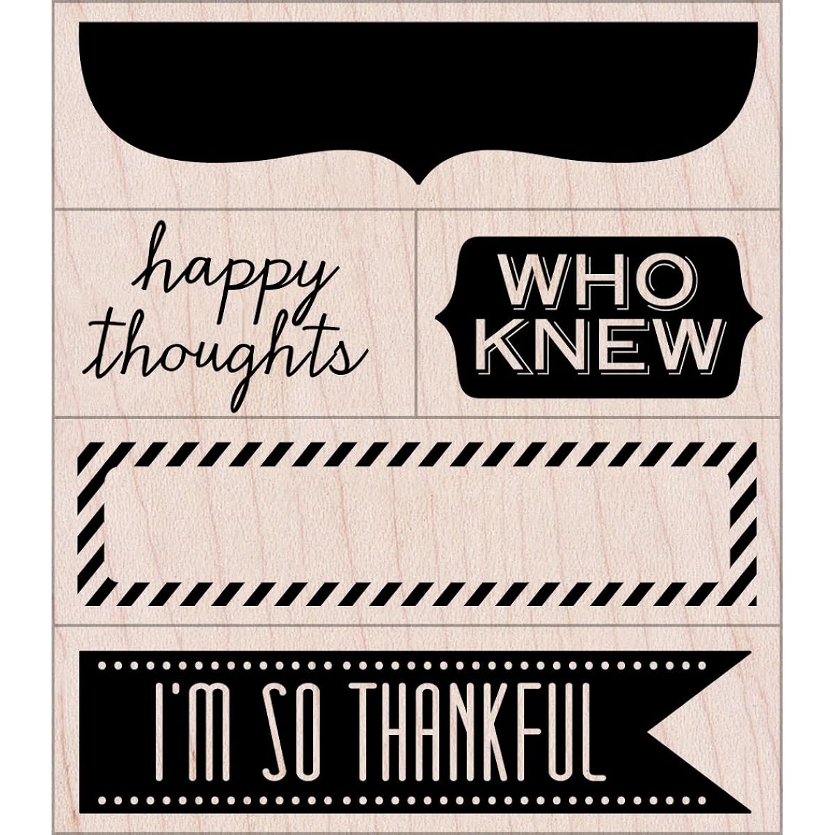 Hero Arts Mounted Rubber Stamps Happy Thoughts