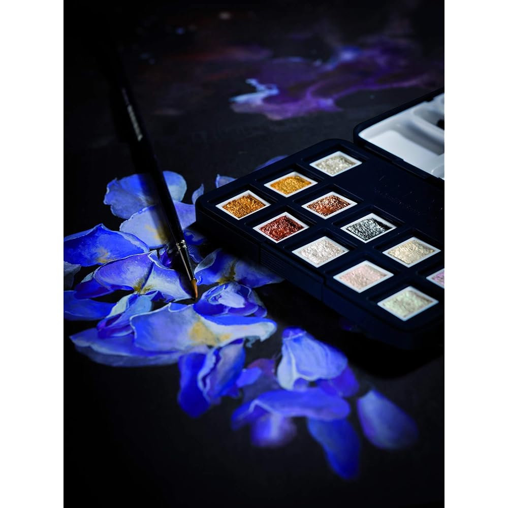 Van Gogh Talens Solid Watercolor Paint Van Gogh Specialty Color 12 Color Set T2080-8640 Half Pan
