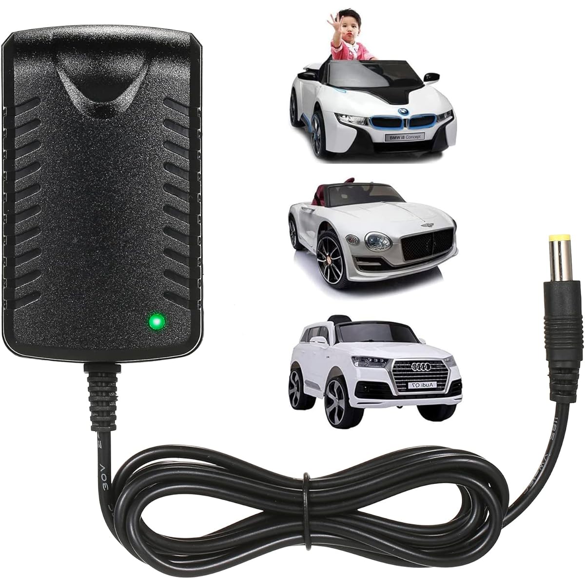 12V Charger Kids Car Toy 12 Volt Battery Charger Wrangler SUV Kid Trucks Dynacraft Toy Car Jeep ATV Quad Disney Electric Ride-On Charger 12V Battery Charger