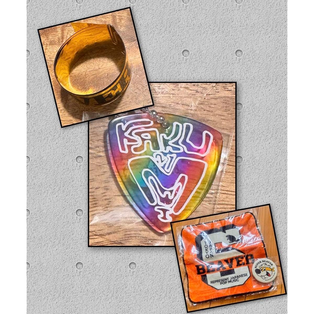 SUPER BEAVER venue limited gacha Ryota Yanagisawa pick with silver tape
