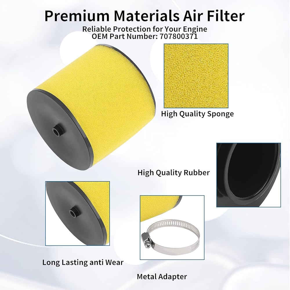 JCKLW 17254-HM8-000 Air Filter Honda Recon 250 TRX250 TRX250TE TRX250TM 2x4 Sportrax TRX250EX TRX250X ATV
