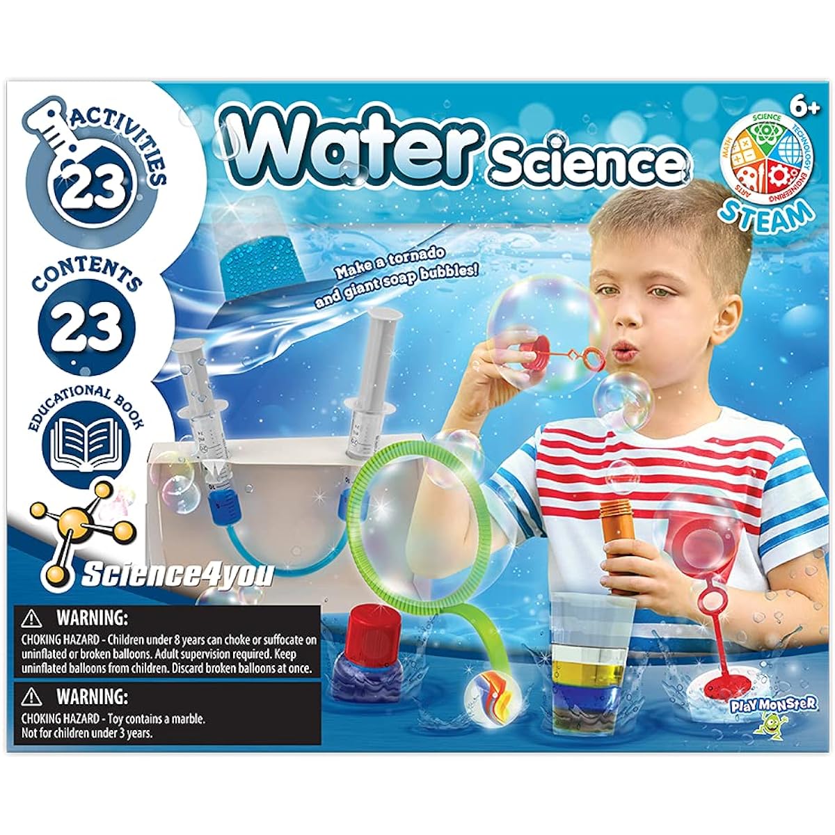 PlayMonster Science4you - Water Science - Create and Experiment with H2O - Fun Educational Activities for ages 6 and up