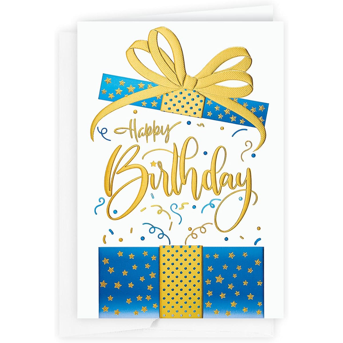 The Gallery Collection - Blow the Lid Birthday Card with Foil Lined Envelope