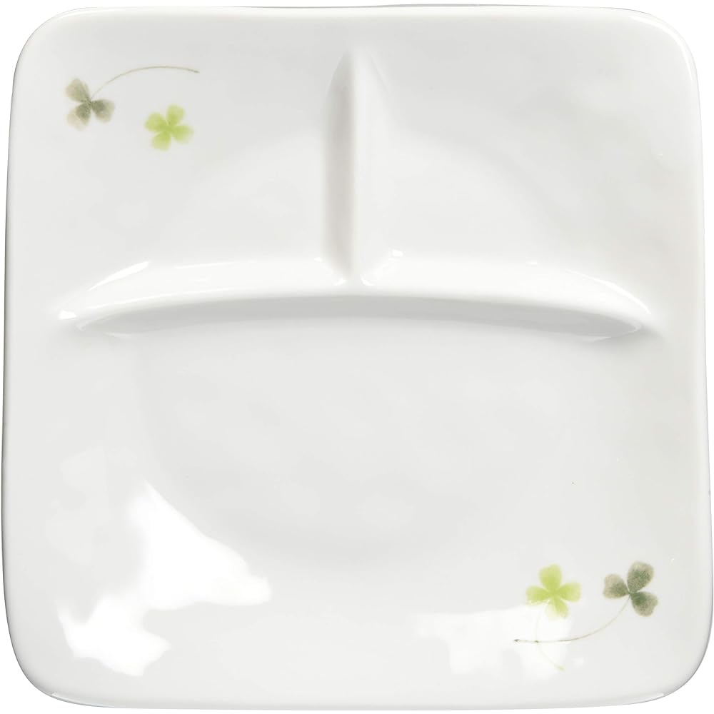 Mino Ware Square Lunch Plate Set of 5 Clover 145804(5)