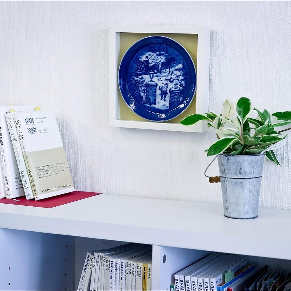 Royal Copenhagen ear plate dedicated frame white (wallpaper page) Frame only/UV cut acrylic board used W-BE