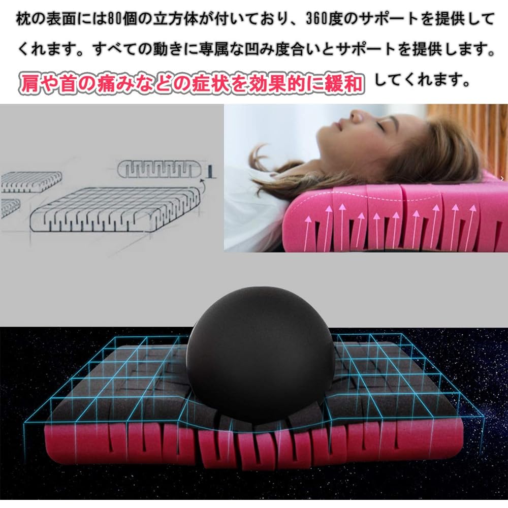 F1F2 Pillow Pillow Zero gravity pillow Sleep sound Side facing Uniquely designed cube structure Stable head Comfortable neck and shoulders Breathable Body pressure distribution Pillow cover washable The cubes Standard Length 56 cm * Width 36 cm * Height