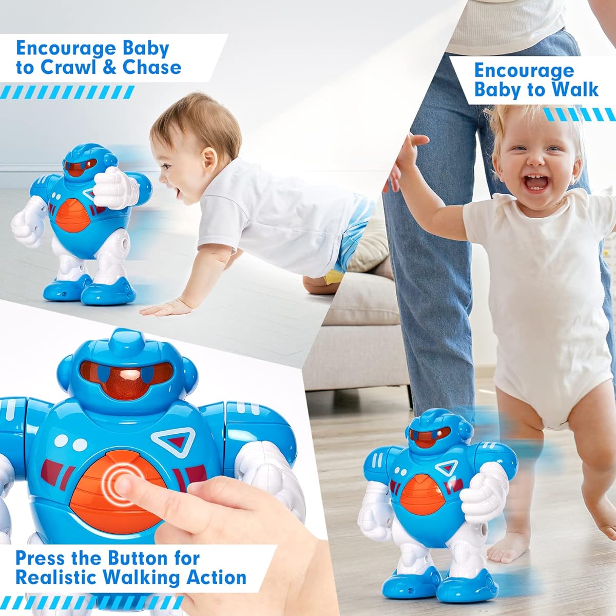 hahaland baby walking robot