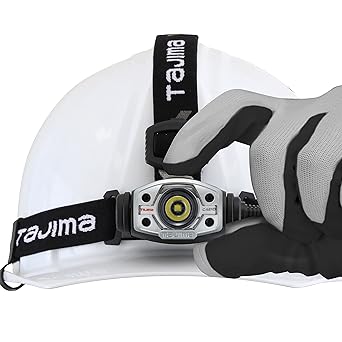 TJM Design Tajima LED headlight C421D set LE-C421D-SP with dedicated rechargeable battery black silver