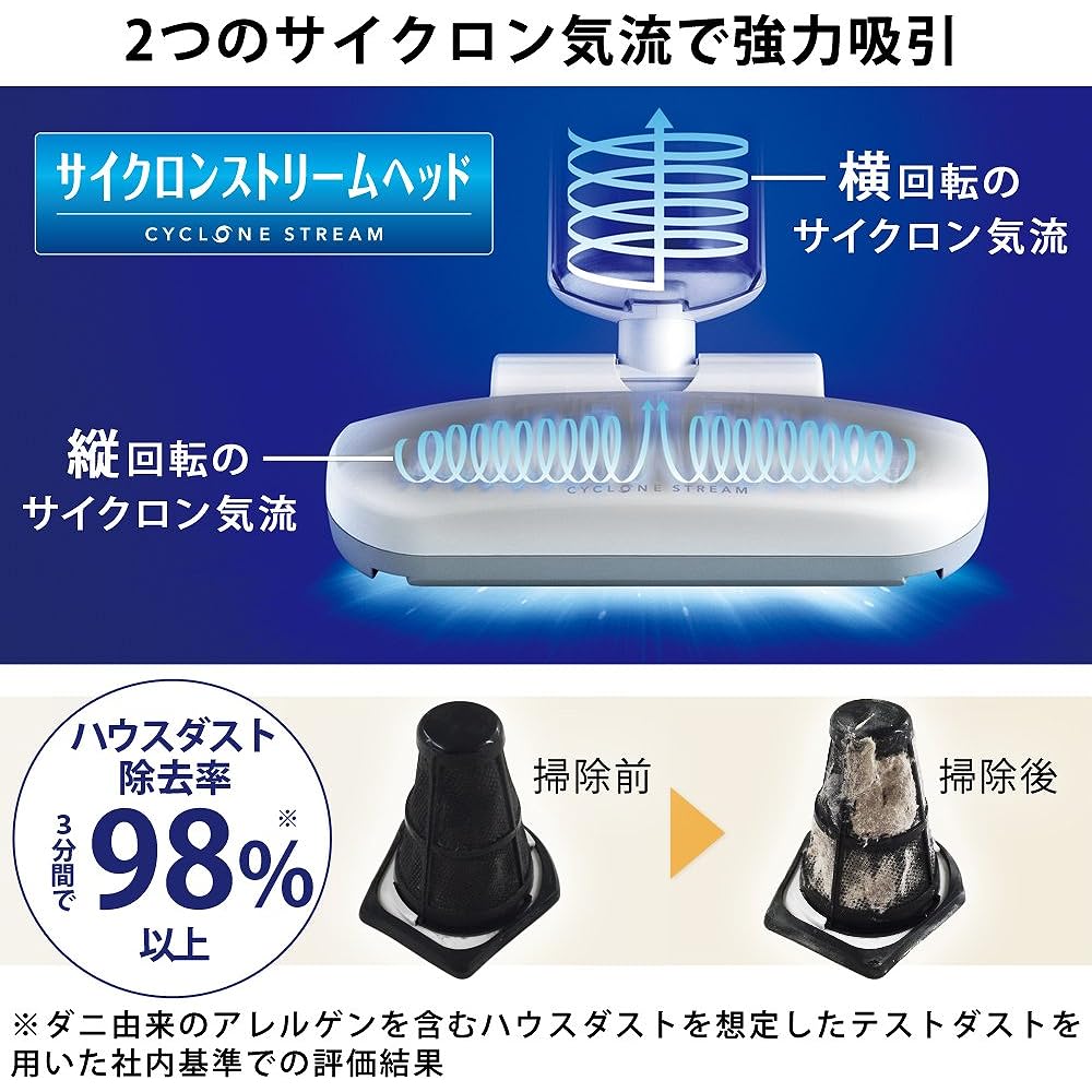 Iris Ohyama Super Suction Futon Cleaner Equipped with Dust Mite Sensor Dust Approx. 6000 times/min Champagne Gold KIC-FAC2