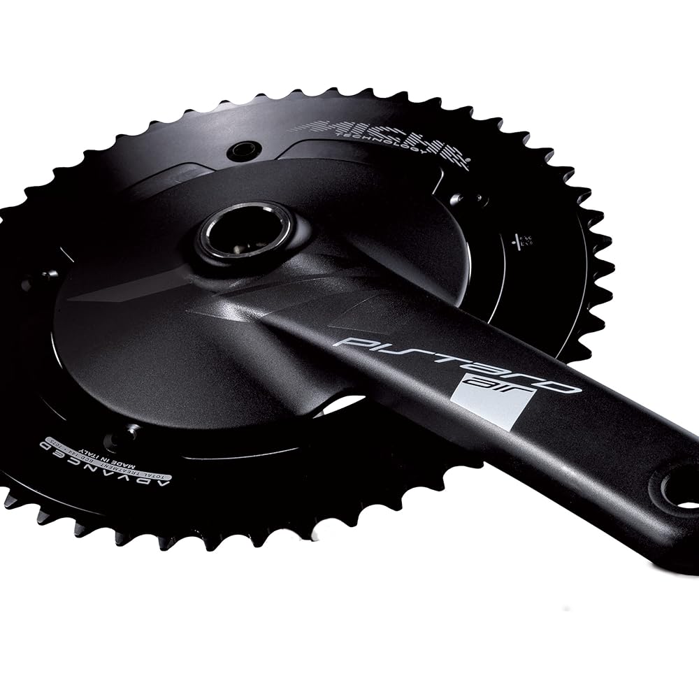 MICHE Crankset Bicycle PISTARD AIR Black Gear: 50T 725g PCD: 144 Aluminum Forged BB Sold Separately (Evo Max Recommended) Single/Pist for CSPC0BB