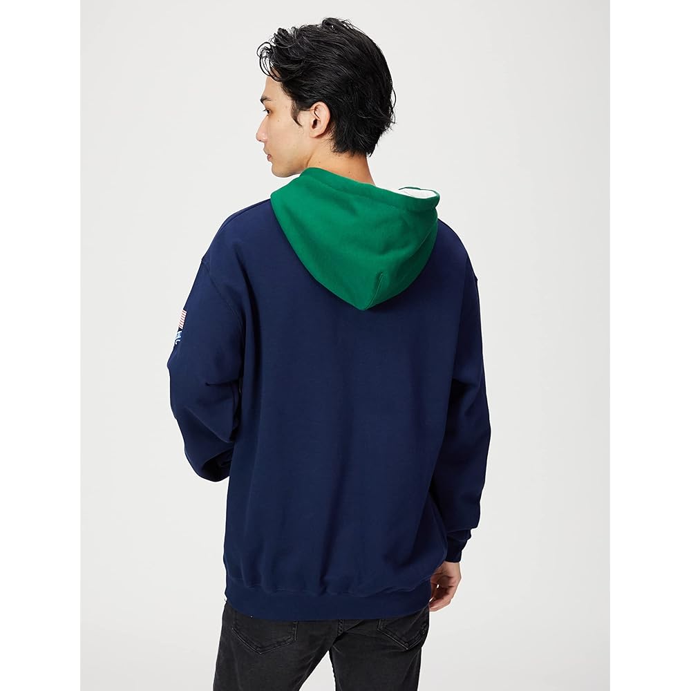 [Extra Large] Hooded Sweatshirt CONTRAST COLOR HALF ZIP HOODED SWEAT Men's