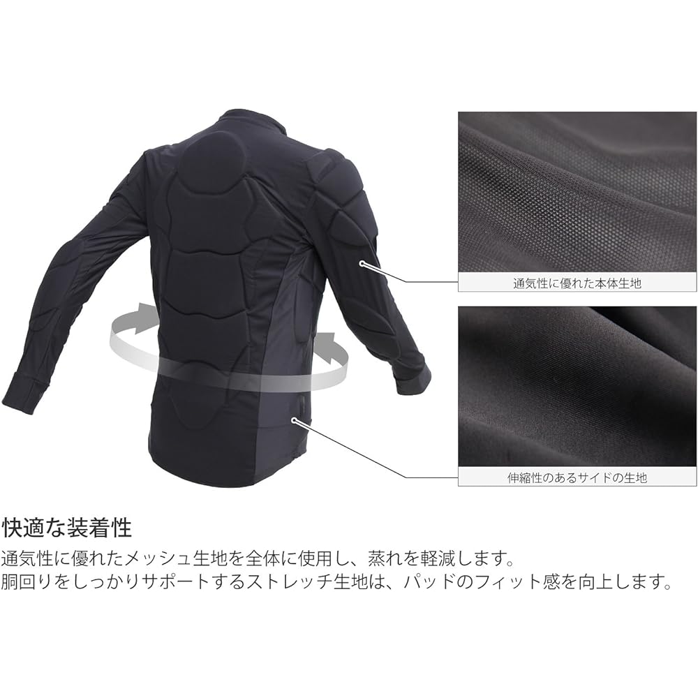 VAXPOT Body Protector Snowboard Ski Men Women [Uses Closed Cell NBR Pad] VA-3002