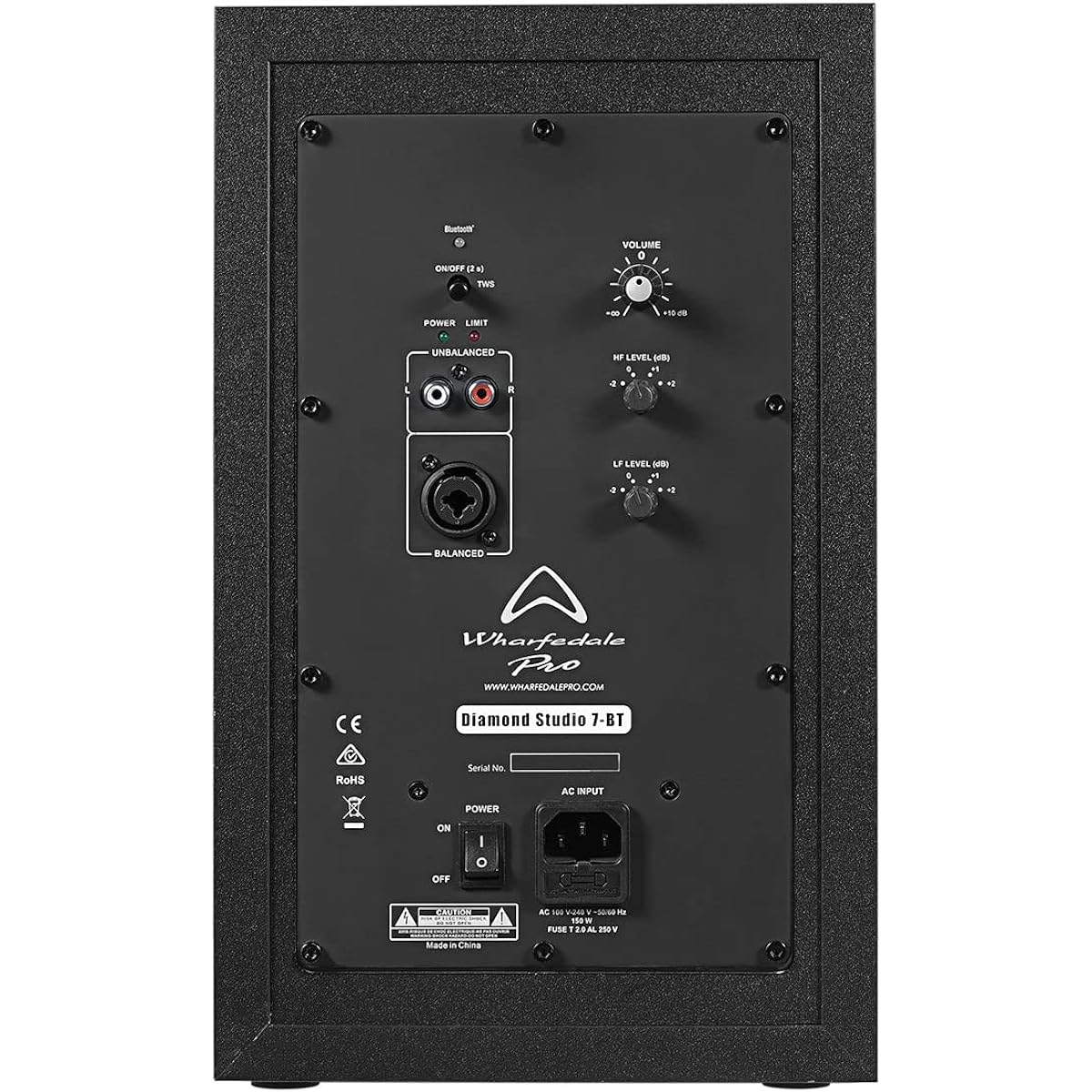 Wharfedale Pro Diamond studio 7-BT compact powered monitor speaker 6.5 inch woofer