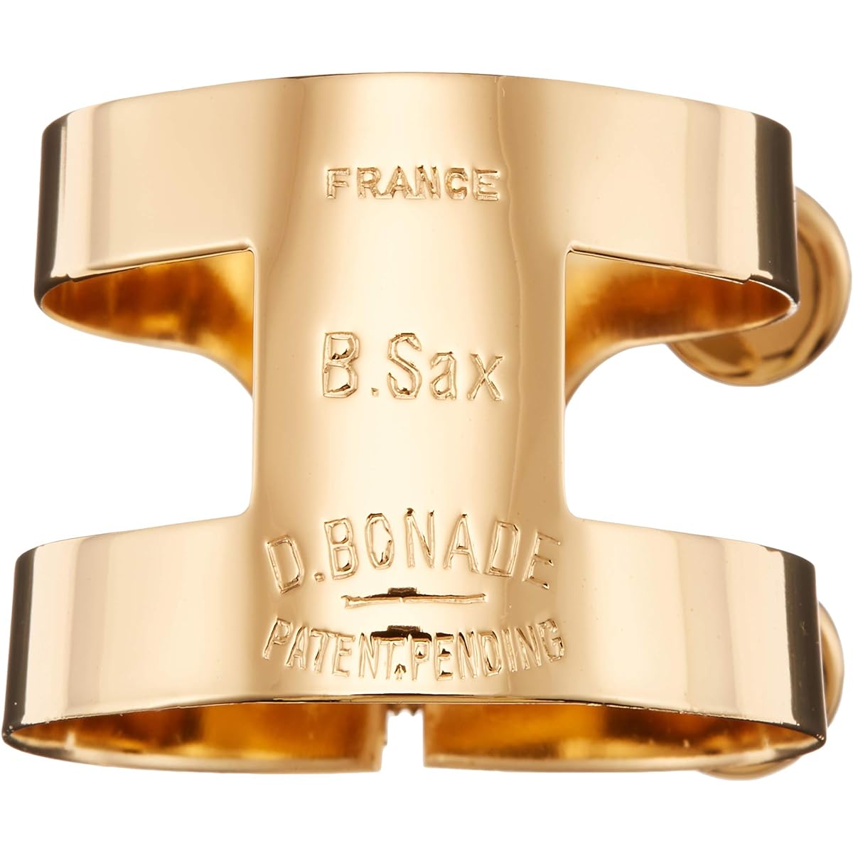 Bonnard Baritone Saxophone Ligature Reverse Closure Pink Gold Plate Finish (2256UPG)