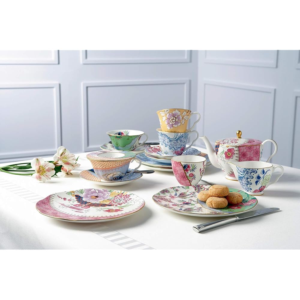 [Regular Imported Product] Wedgwood Butterfly Bloom Teapot Wedding Gift Present 5C107800048