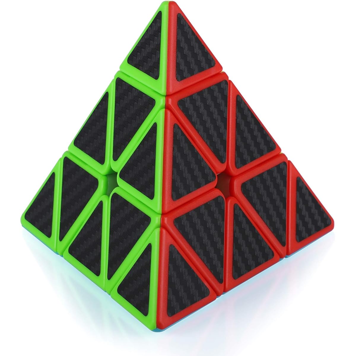Maomayu Pyramid Cube Smooth Speed Cube 3x3x3x3, Pyraminx Carbon Cube, 3d Puzzle Magic Cube, Top Toys 2019